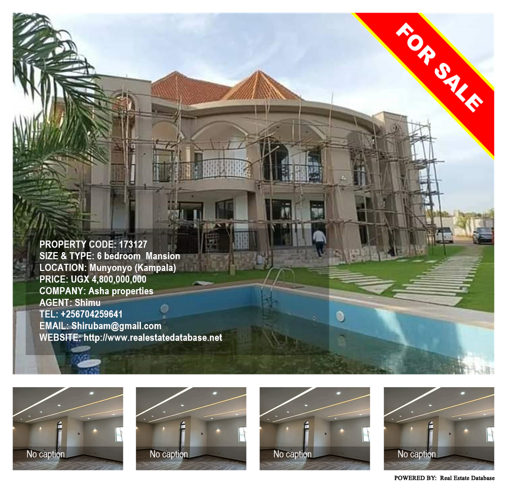 6 bedroom Mansion  for sale in Munyonyo Kampala Uganda, code: 173127