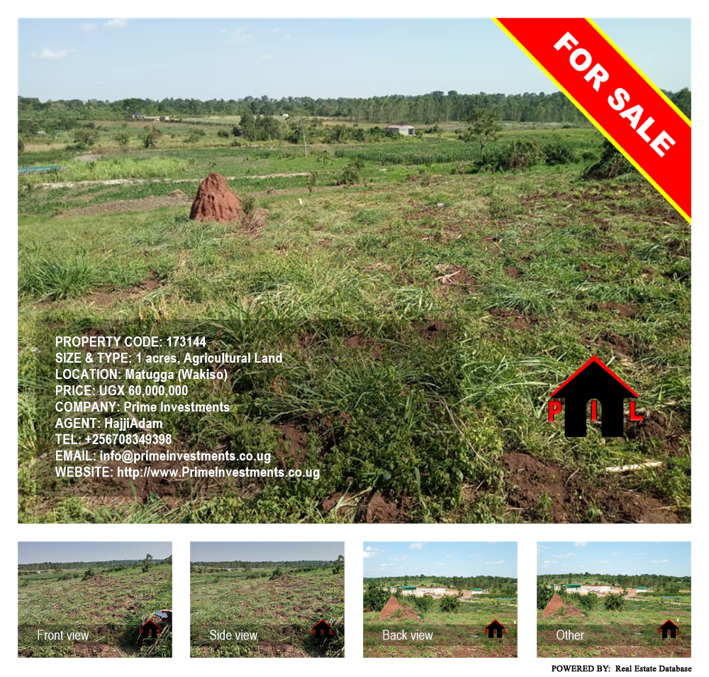 Agricultural Land  for sale in Matugga Wakiso Uganda, code: 173144