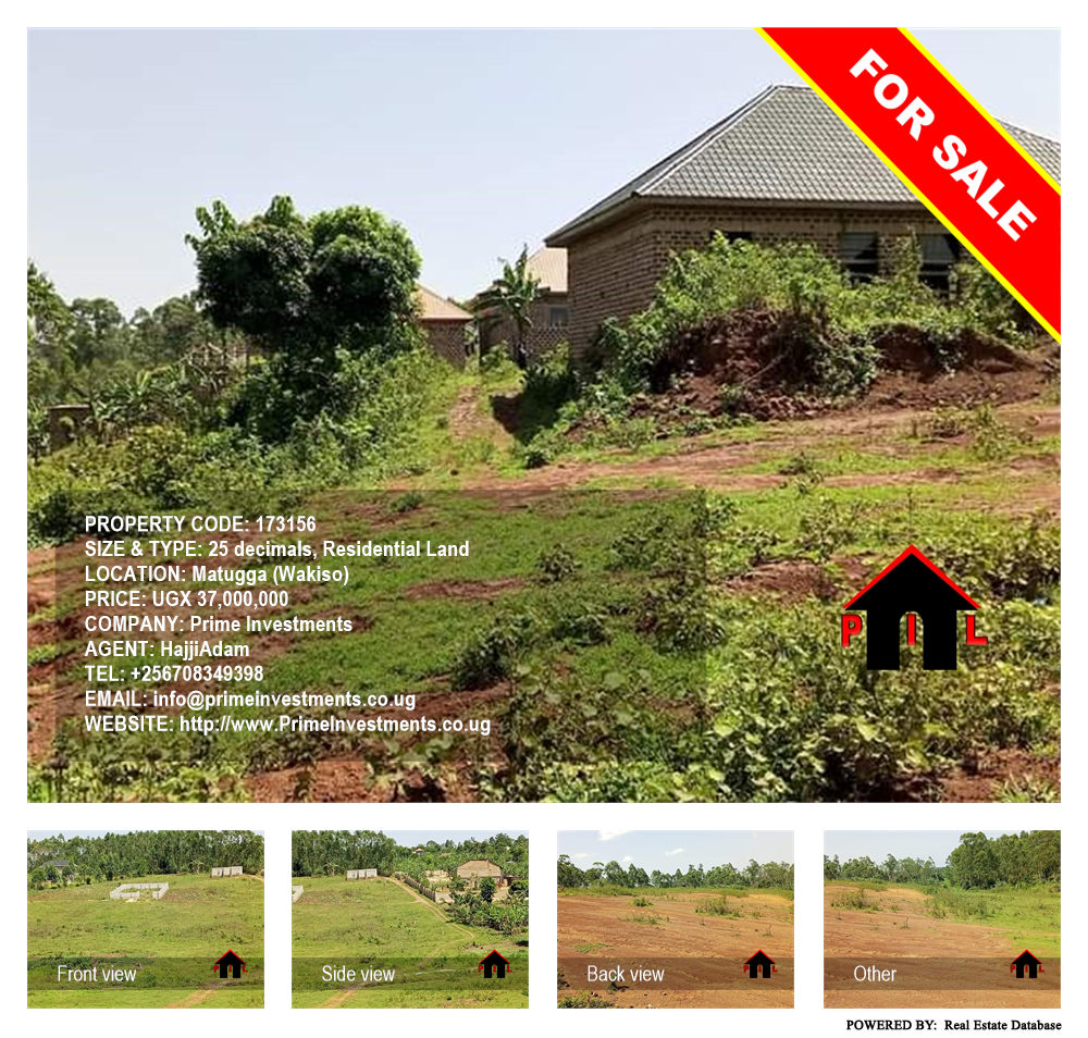 Residential Land  for sale in Matugga Wakiso Uganda, code: 173156