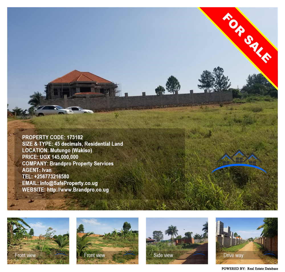 Residential Land  for sale in Mutungo Wakiso Uganda, code: 173182