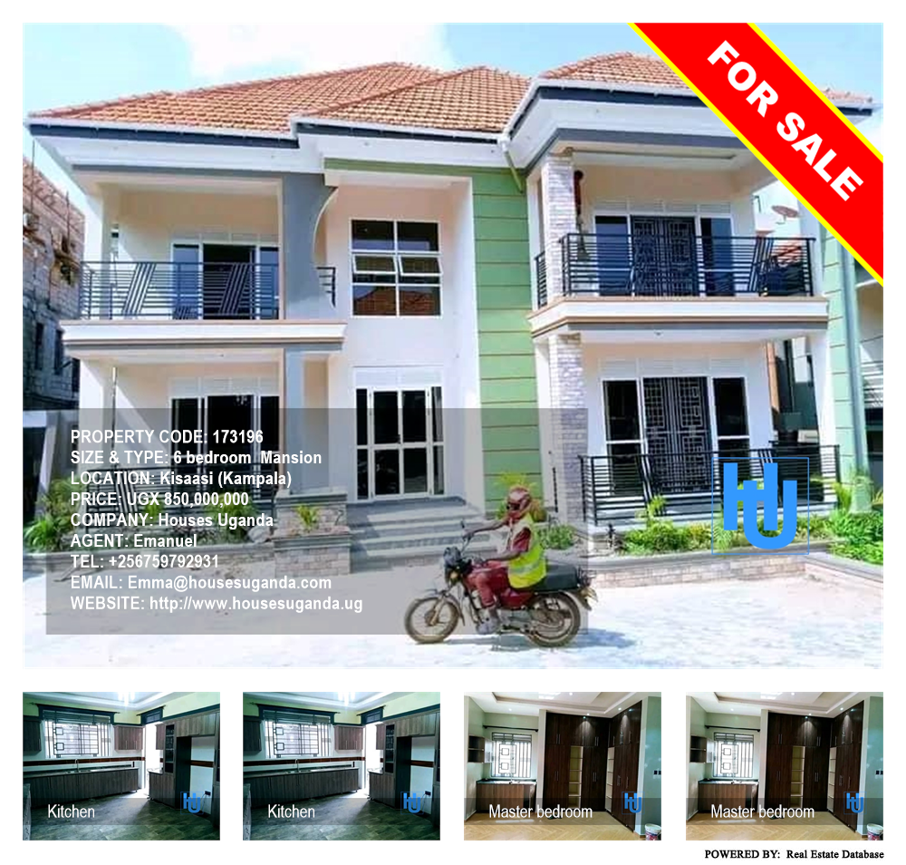 6 bedroom Mansion  for sale in Kisaasi Kampala Uganda, code: 173196