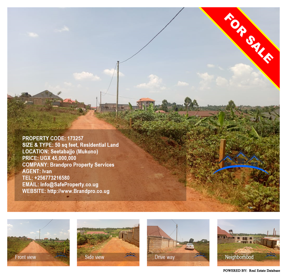 Residential Land  for sale in Bajjo Mukono Uganda, code: 173257