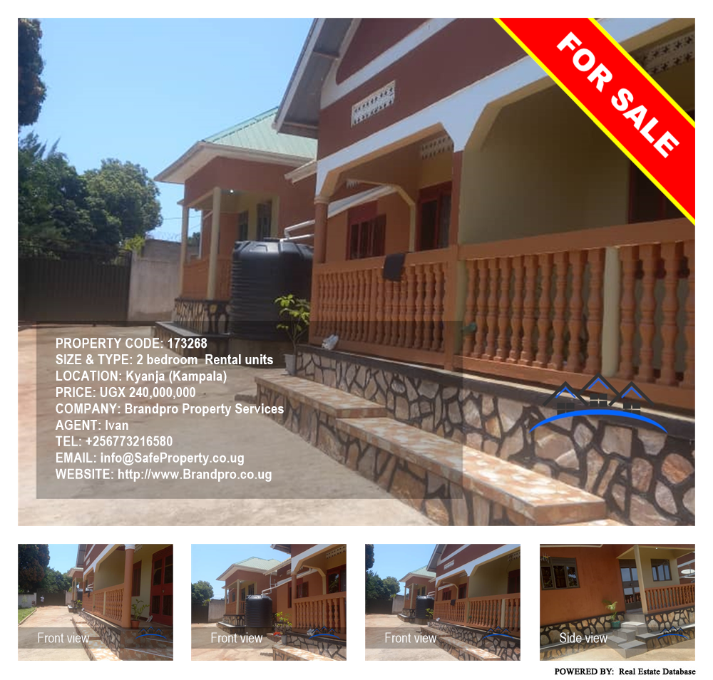 2 bedroom Rental units  for sale in Kyanja Kampala Uganda, code: 173268