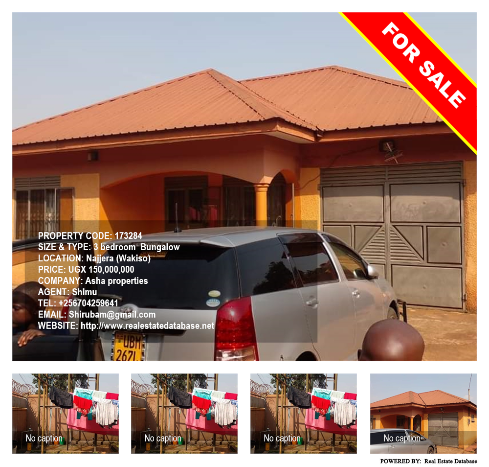 3 bedroom Bungalow  for sale in Najjera Wakiso Uganda, code: 173284
