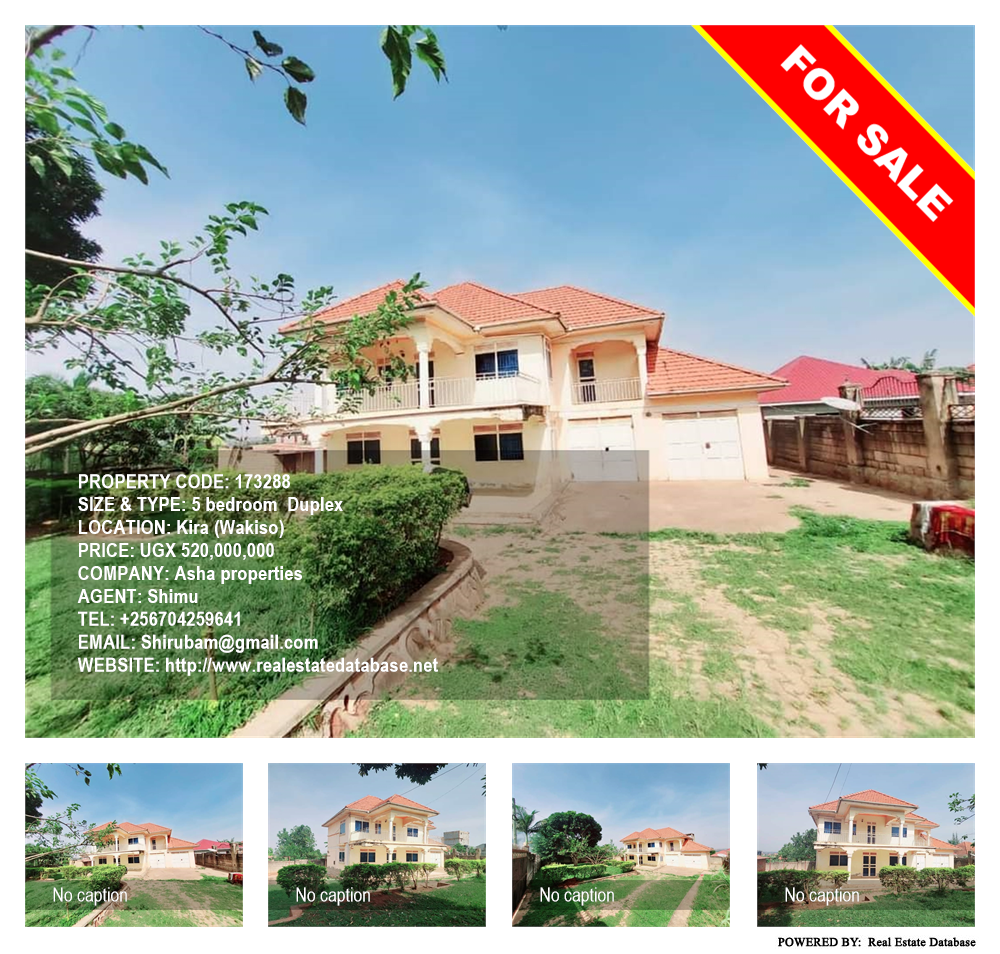 5 bedroom Duplex  for sale in Kira Wakiso Uganda, code: 173288