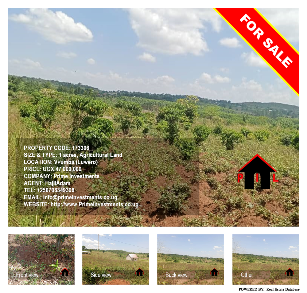 Agricultural Land  for sale in Vvumba Luweero Uganda, code: 173306