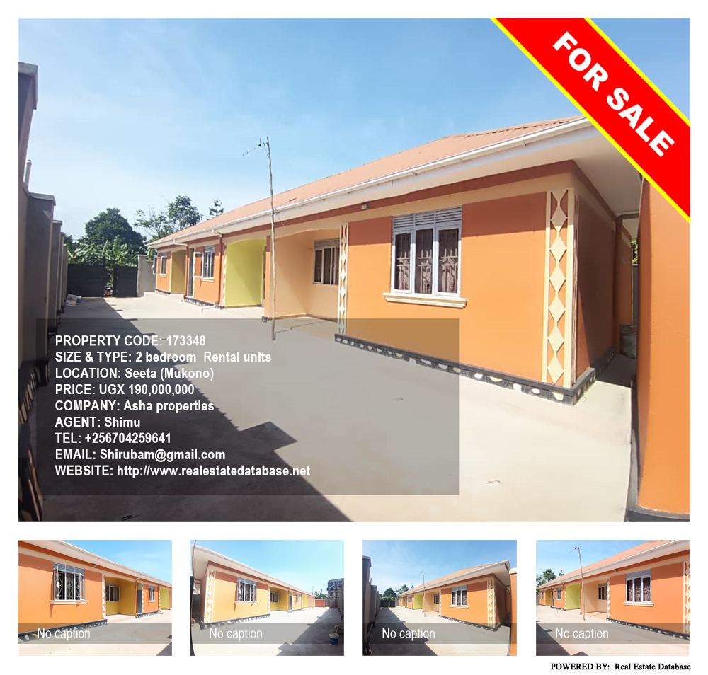 2 bedroom Rental units  for sale in Seeta Mukono Uganda, code: 173348