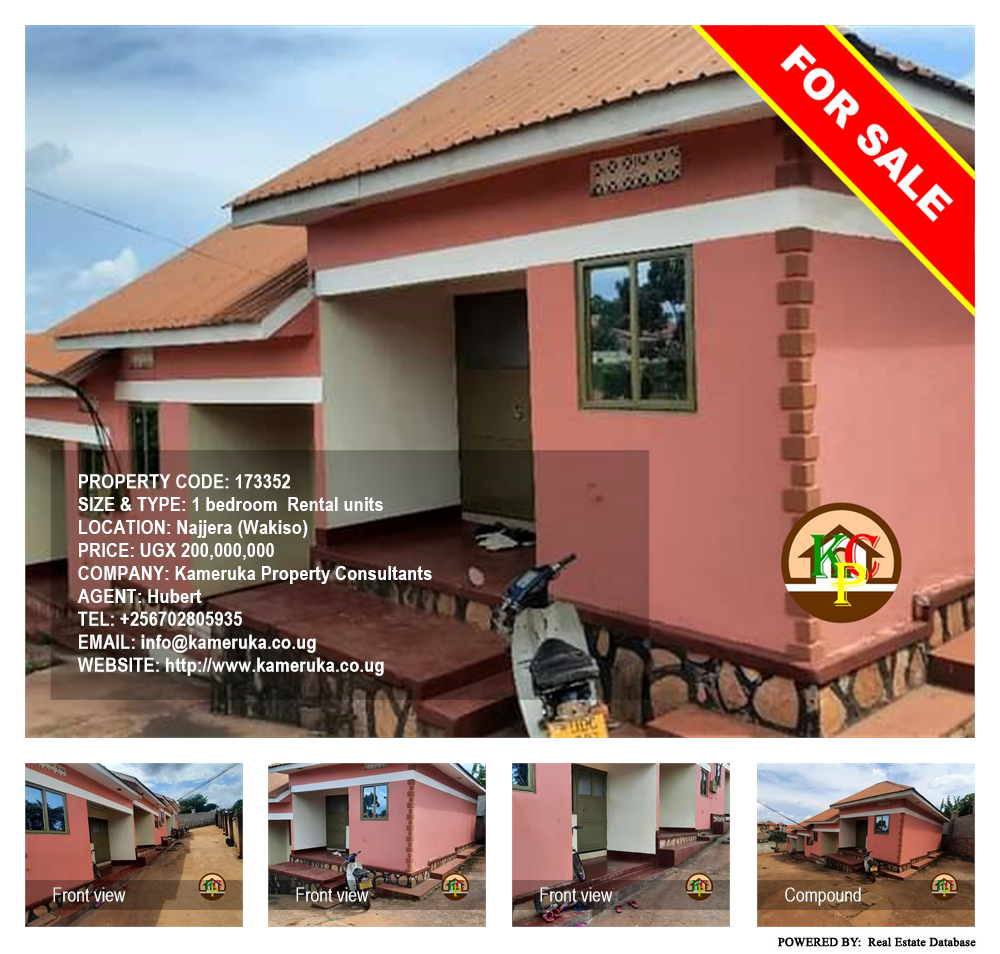 1 bedroom Rental units  for sale in Najjera Wakiso Uganda, code: 173352