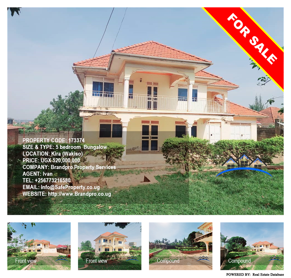 5 bedroom Bungalow  for sale in Kira Wakiso Uganda, code: 173374