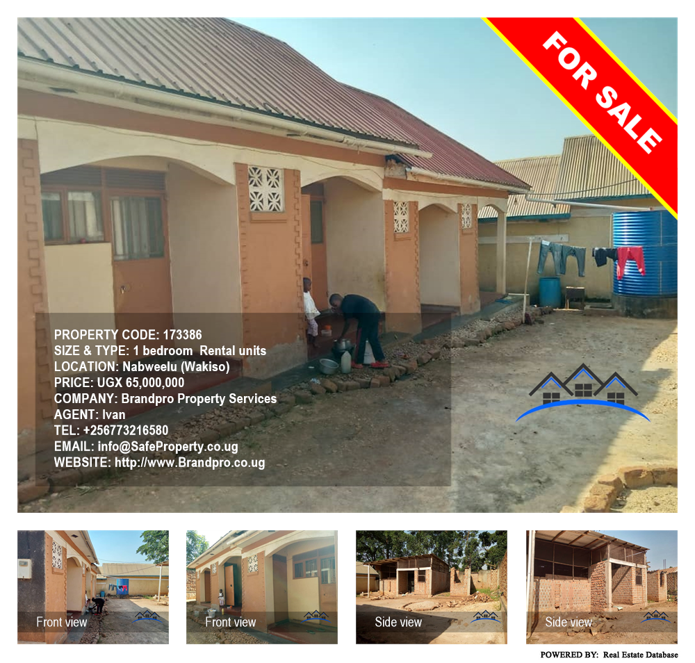 1 bedroom Rental units  for sale in Nabwelu Wakiso Uganda, code: 173386