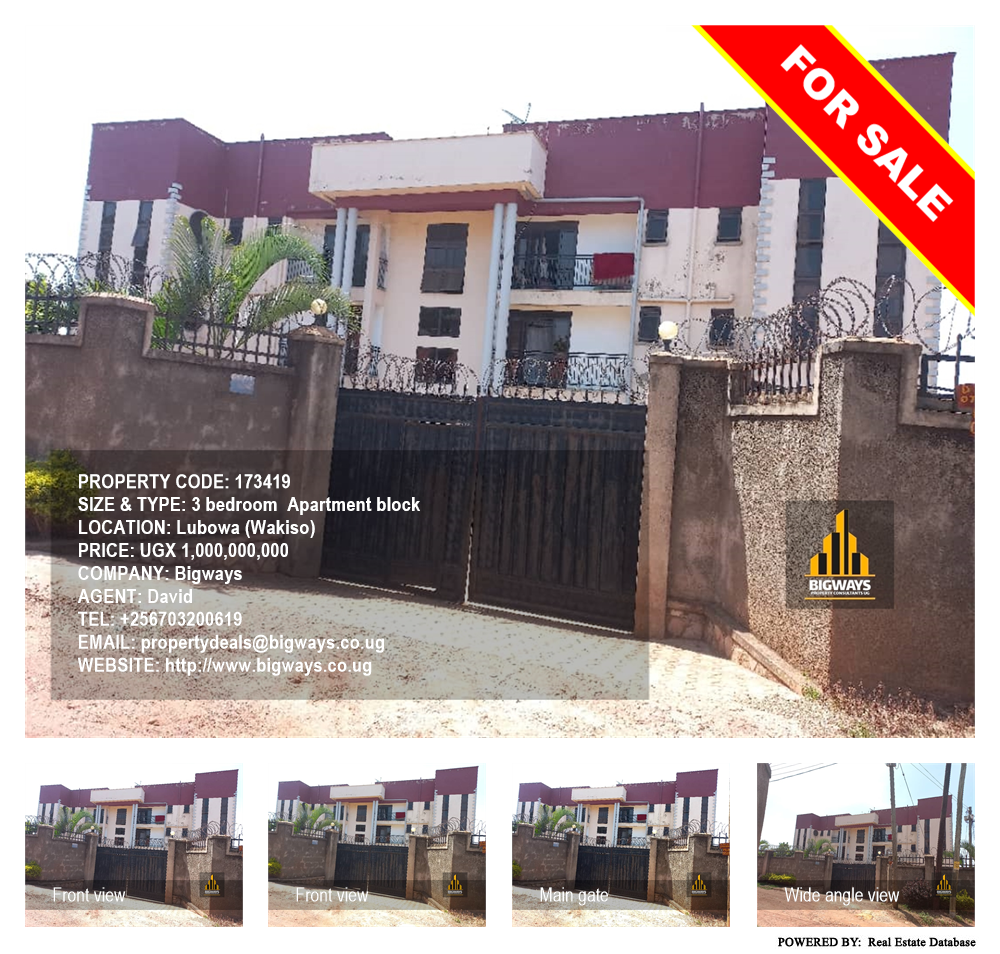 3 bedroom Apartment block  for sale in Lubowa Wakiso Uganda, code: 173419
