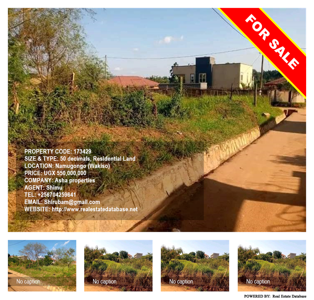 Residential Land  for sale in Namugongo Wakiso Uganda, code: 173429