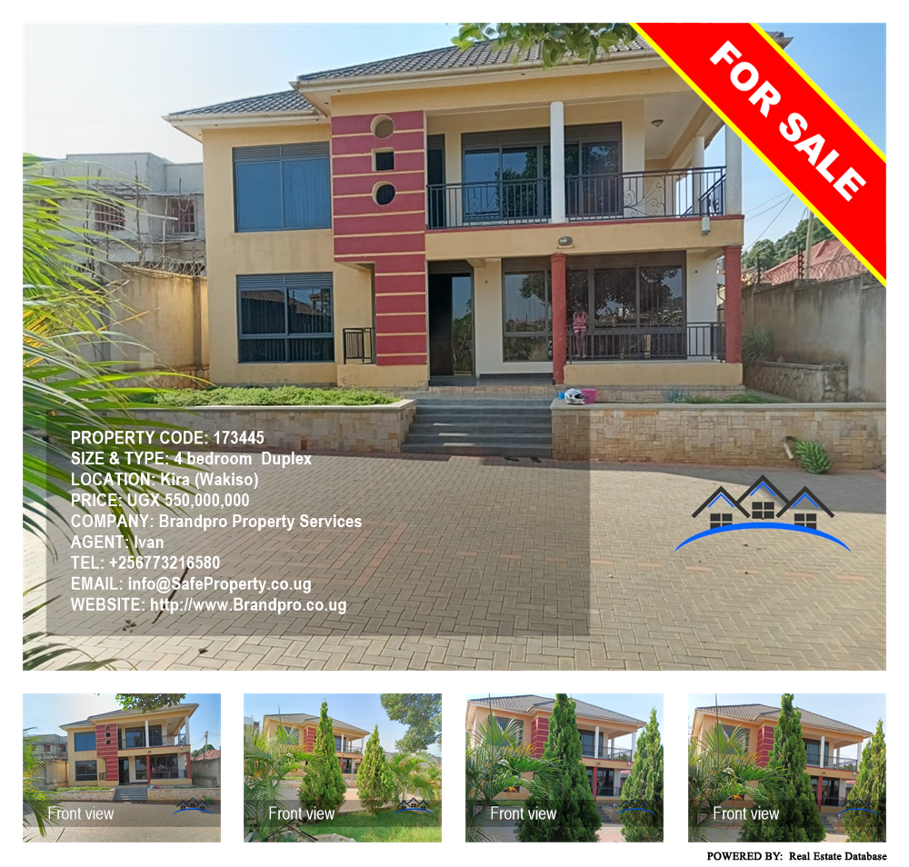 4 bedroom Duplex  for sale in Kira Wakiso Uganda, code: 173445