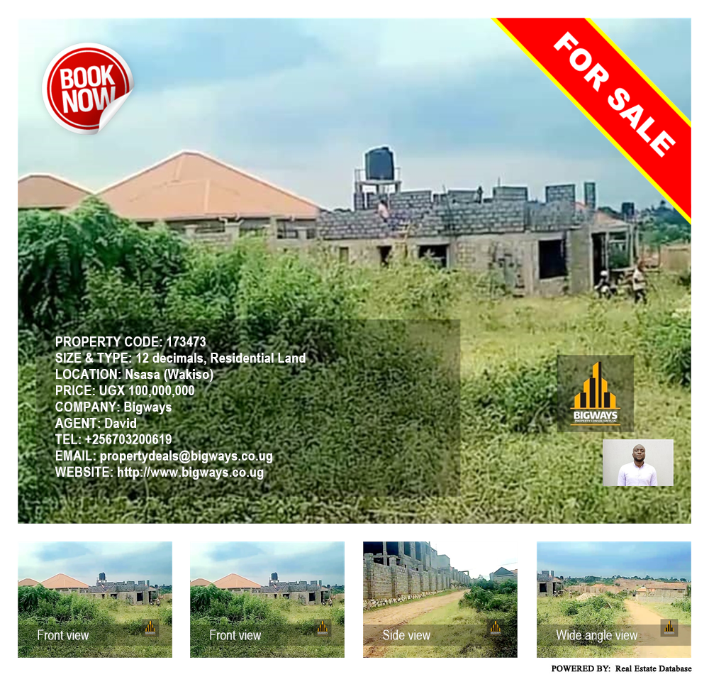 Residential Land  for sale in Nsasa Wakiso Uganda, code: 173473