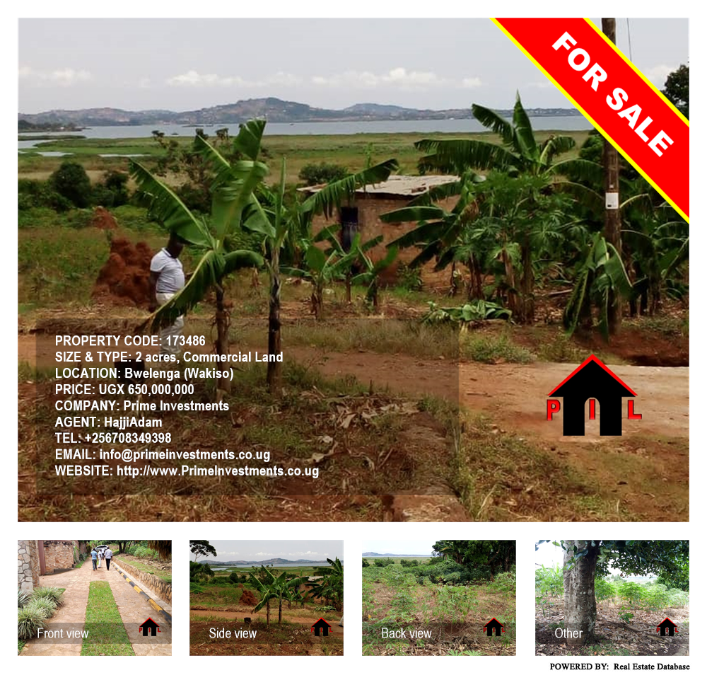 Commercial Land  for sale in Bwelenga Wakiso Uganda, code: 173486