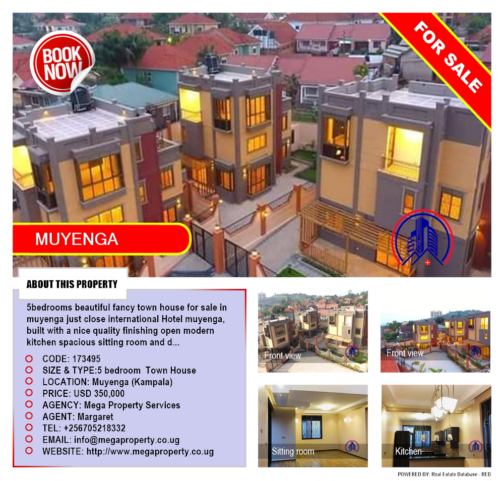 5 bedroom Town House  for sale in Muyenga Kampala Uganda, code: 173495