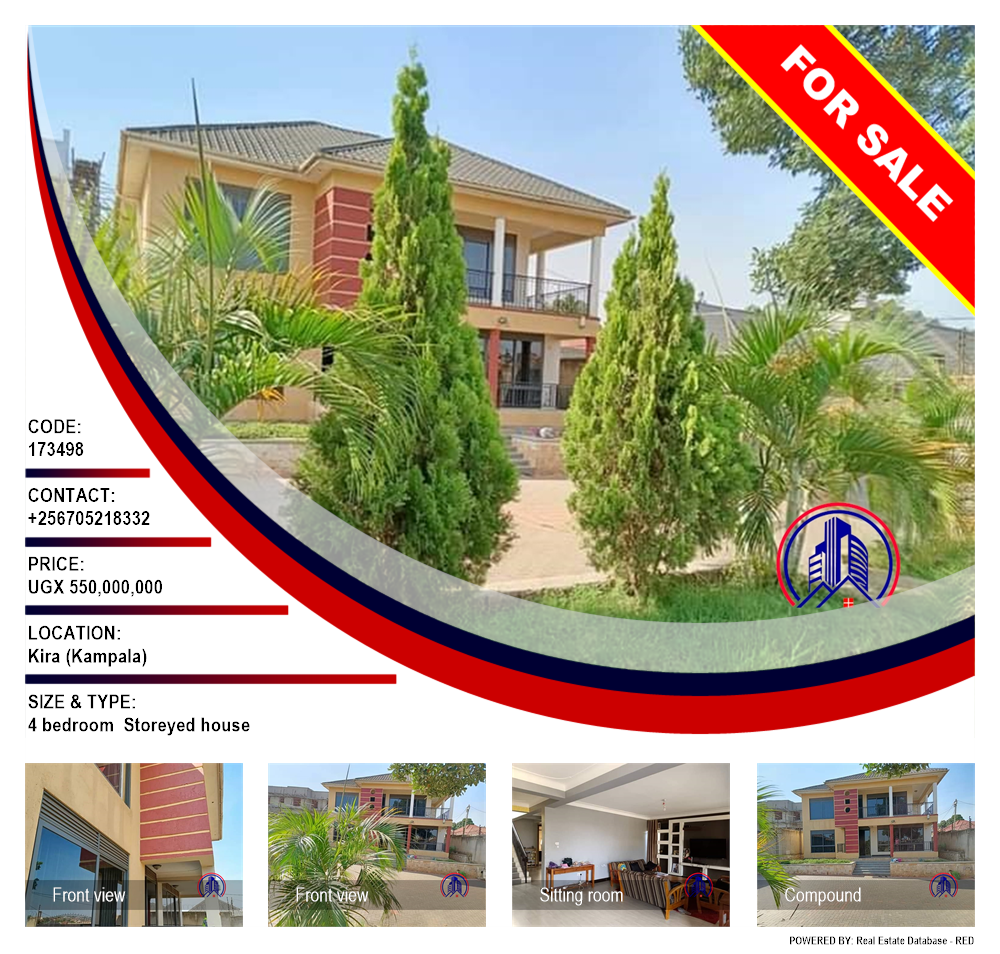 4 bedroom Storeyed house  for sale in Kira Kampala Uganda, code: 173498