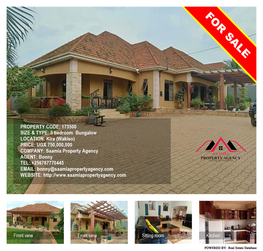 5 bedroom Bungalow  for sale in Kira Wakiso Uganda, code: 173500