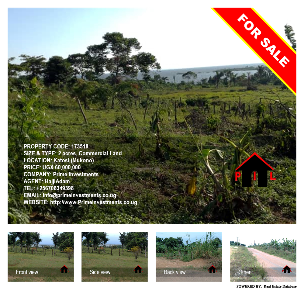 Commercial Land  for sale in Katosi Mukono Uganda, code: 173518