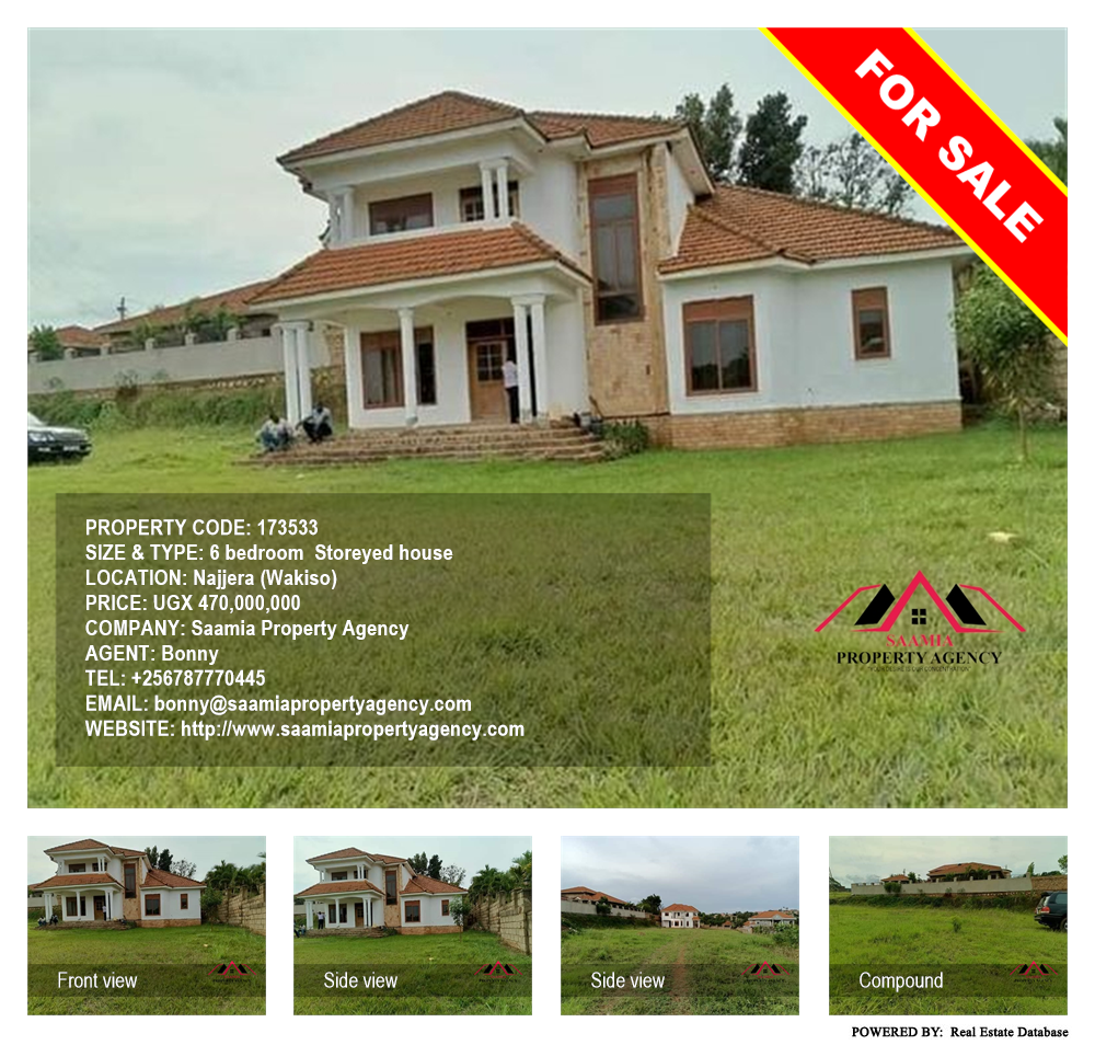 6 bedroom Storeyed house  for sale in Najjera Wakiso Uganda, code: 173533