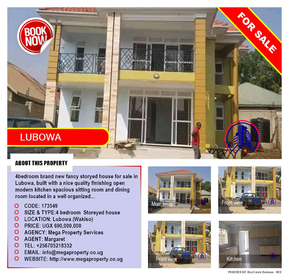 4 bedroom Storeyed house  for sale in Lubowa Wakiso Uganda, code: 173549