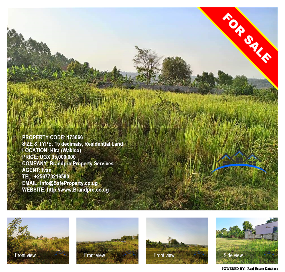 Residential Land  for sale in Kira Wakiso Uganda, code: 173666