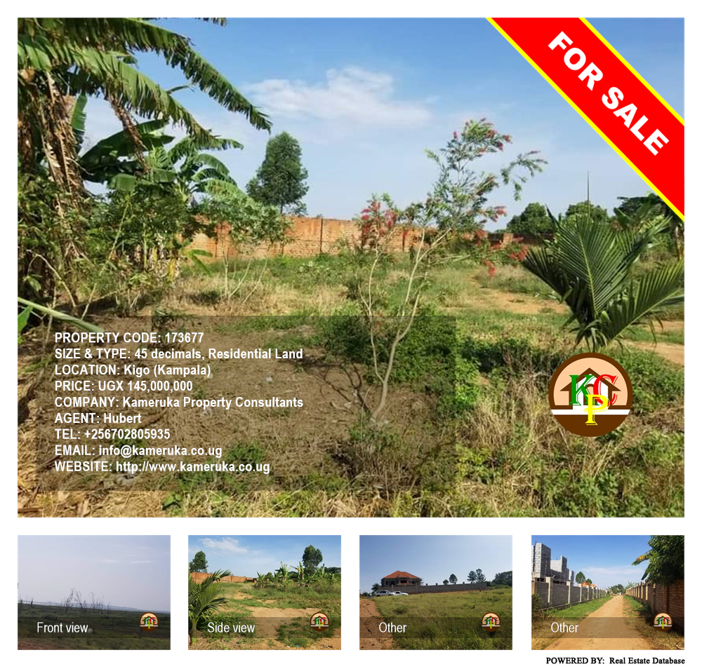 Residential Land  for sale in Kigo Kampala Uganda, code: 173677