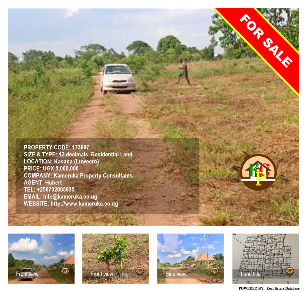 Residential Land  for sale in Kasana Luweero Uganda, code: 173697