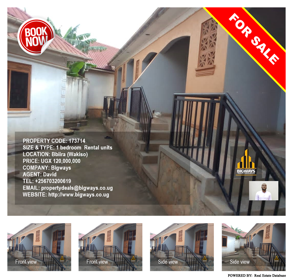 1 bedroom Rental units  for sale in Bbiira Wakiso Uganda, code: 173714