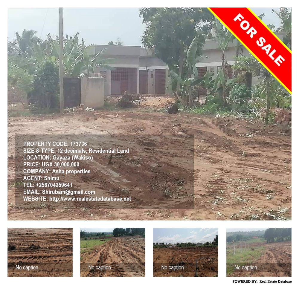Residential Land  for sale in Gayaza Wakiso Uganda, code: 173736