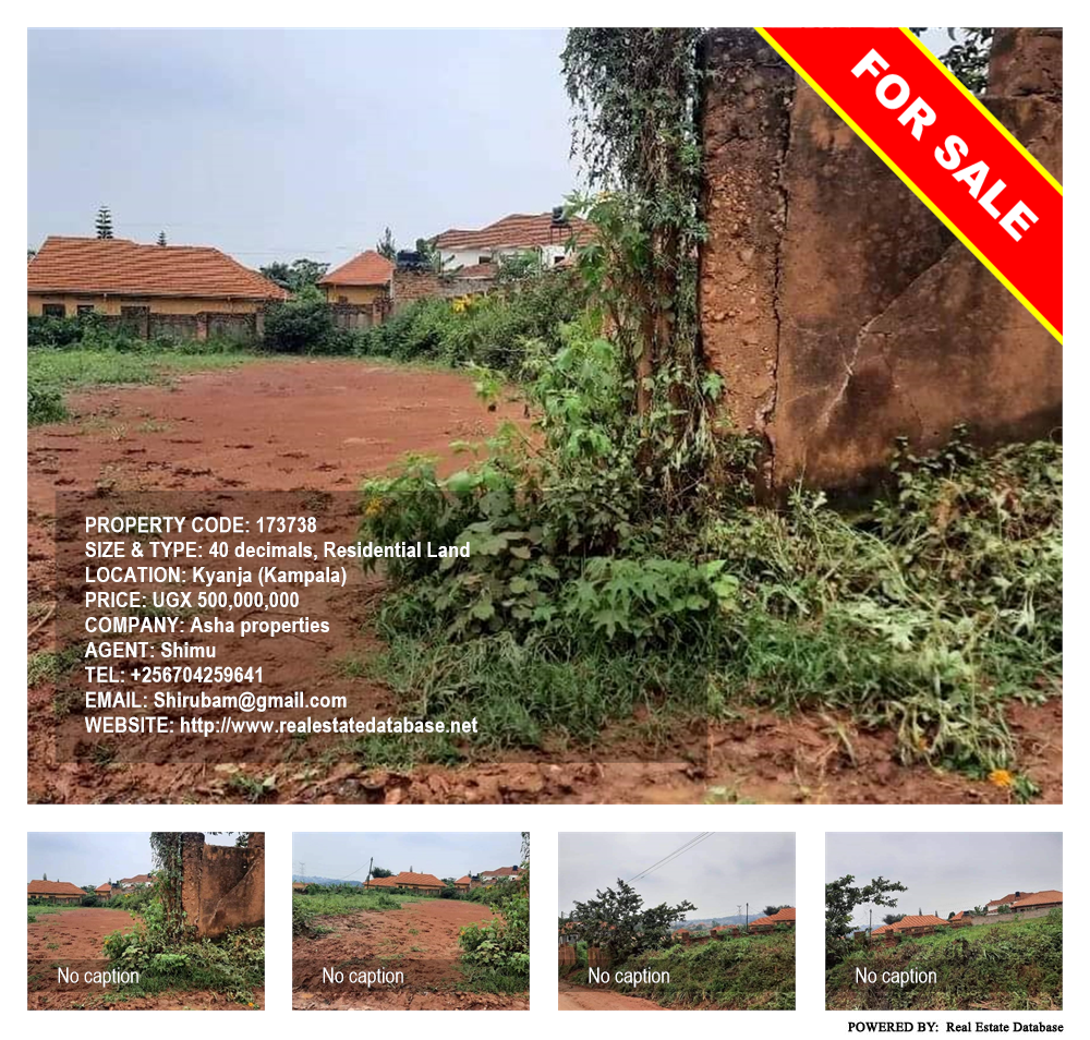 Residential Land  for sale in Kyanja Kampala Uganda, code: 173738