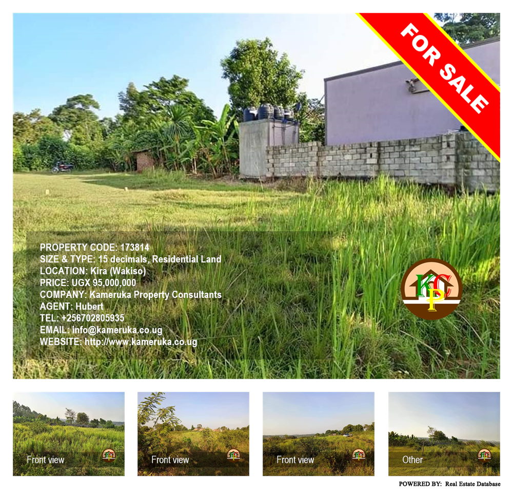 Residential Land  for sale in Kira Wakiso Uganda, code: 173814