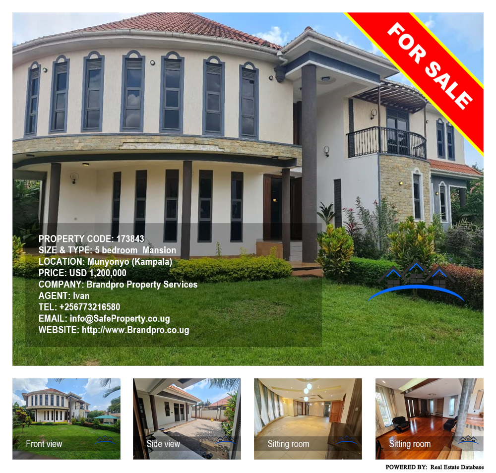5 bedroom Mansion  for sale in Munyonyo Kampala Uganda, code: 173843