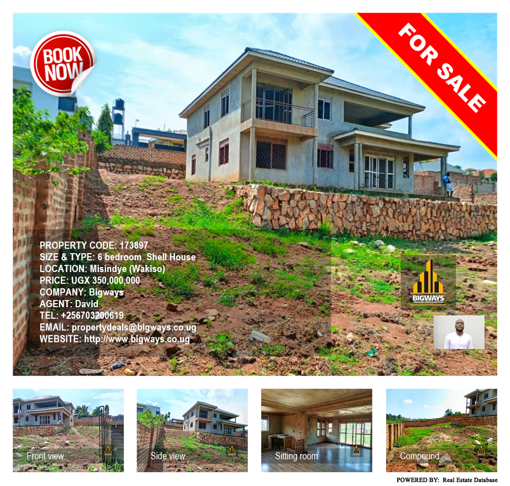 6 bedroom Shell House  for sale in Misindye Wakiso Uganda, code: 173897