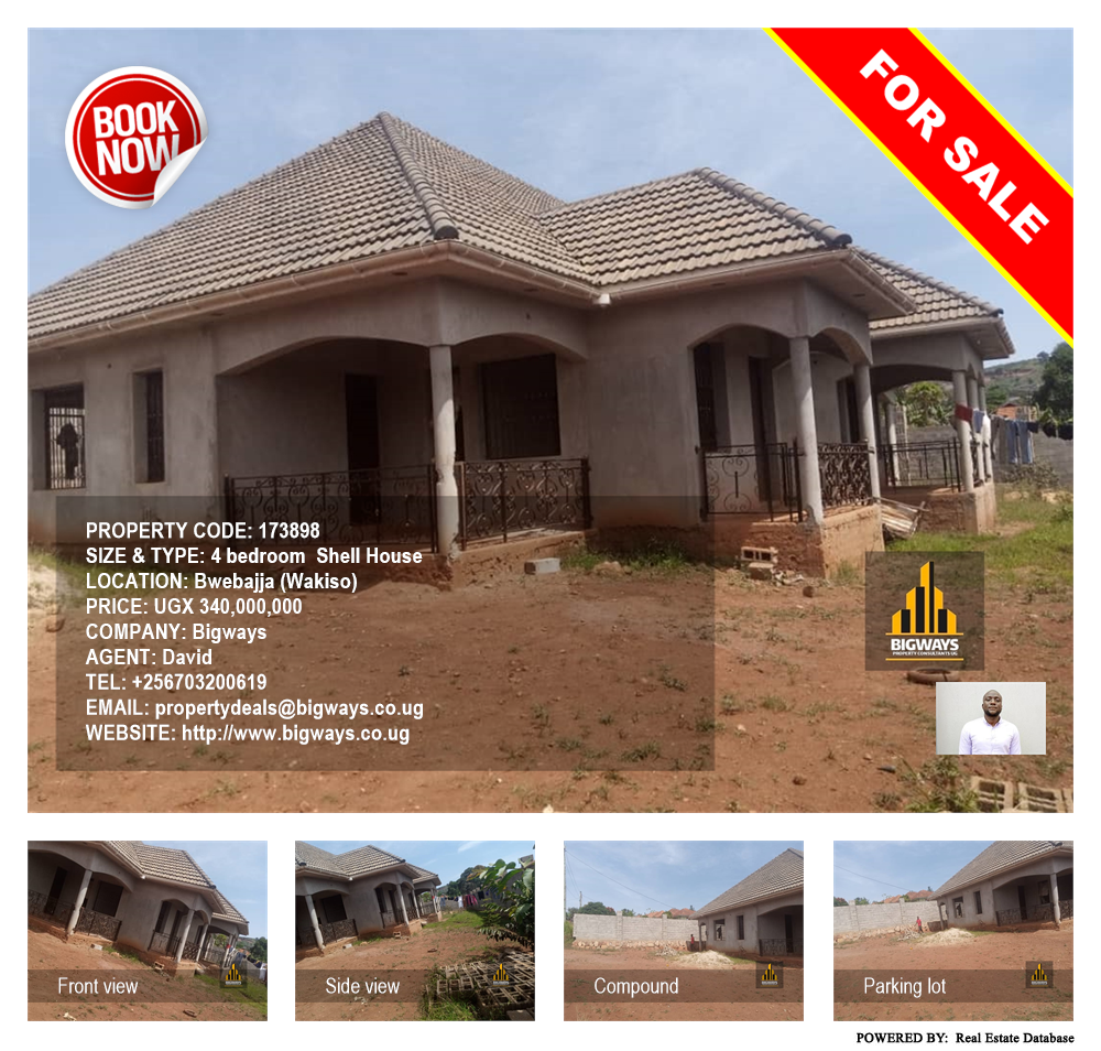 4 bedroom Shell House  for sale in Bwebajja Wakiso Uganda, code: 173898