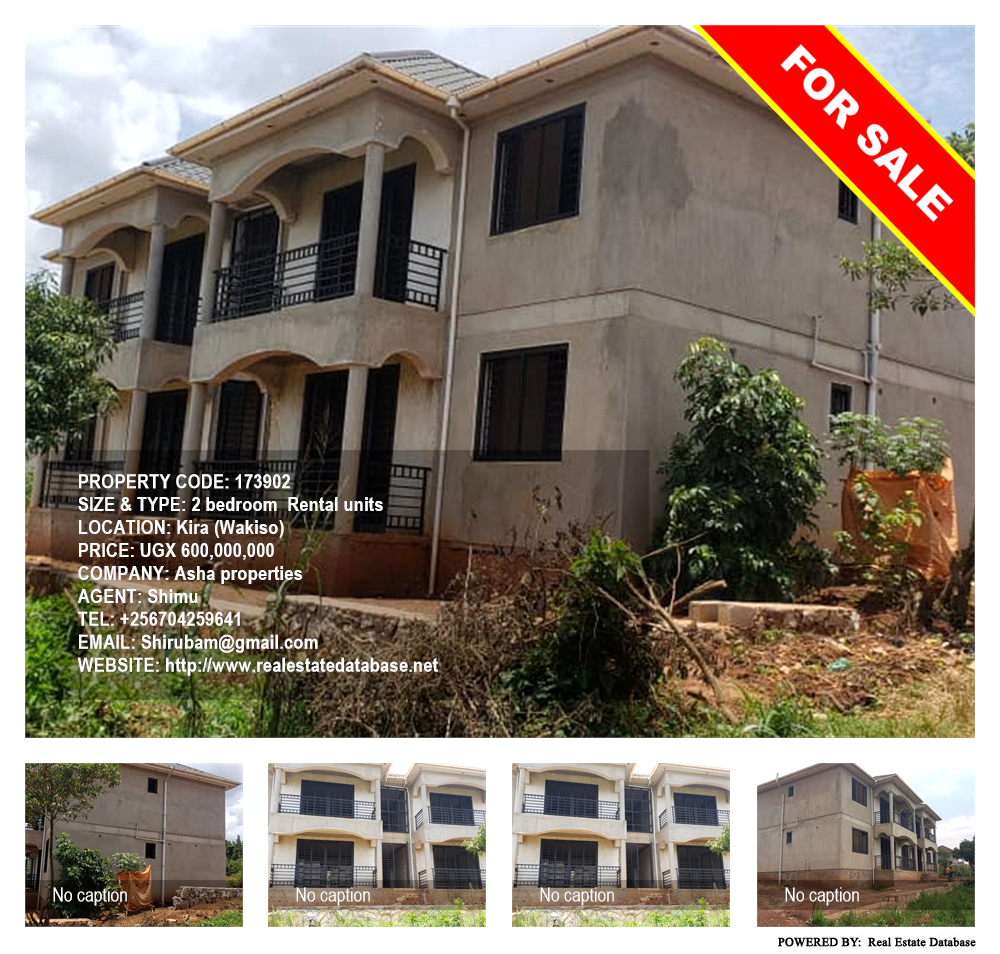 2 bedroom Rental units  for sale in Kira Wakiso Uganda, code: 173902