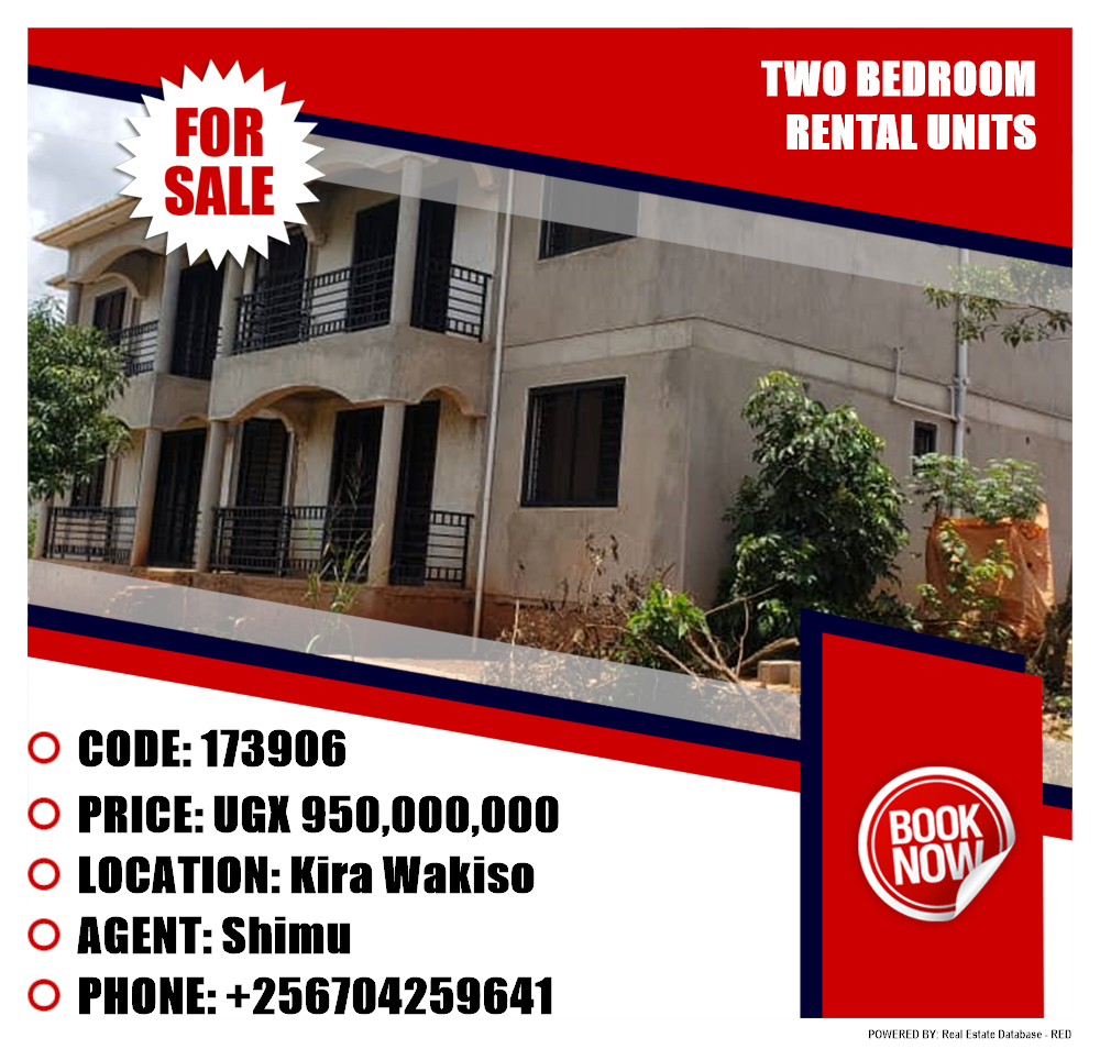 2 bedroom Rental units  for sale in Kira Wakiso Uganda, code: 173906