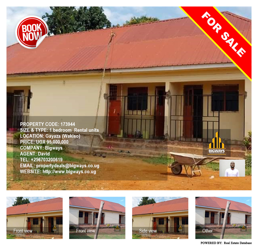 1 bedroom Rental units  for sale in Gayaza Wakiso Uganda, code: 173944