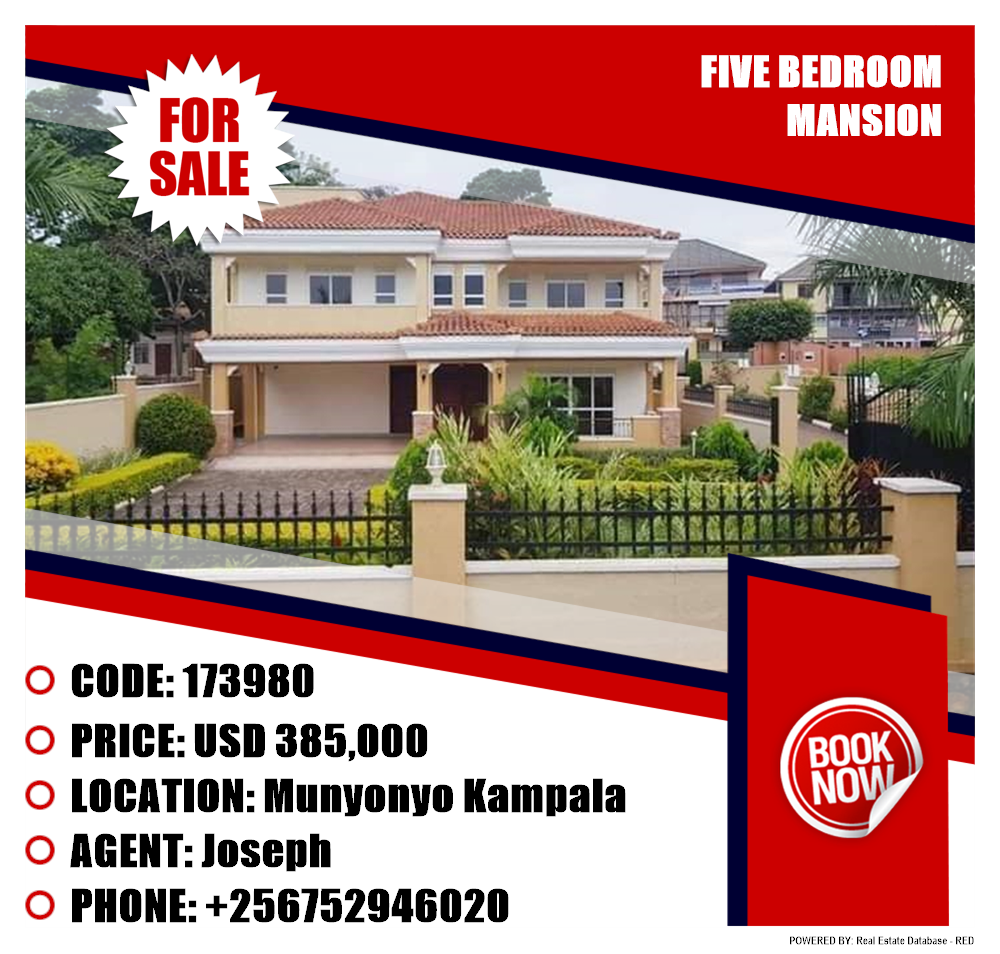 5 bedroom Mansion  for sale in Munyonyo Kampala Uganda, code: 173980