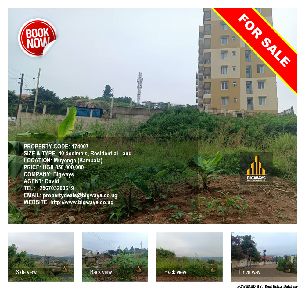 Residential Land  for sale in Muyenga Kampala Uganda, code: 174007