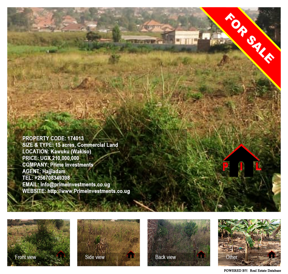 Commercial Land  for sale in Kawuku Wakiso Uganda, code: 174013