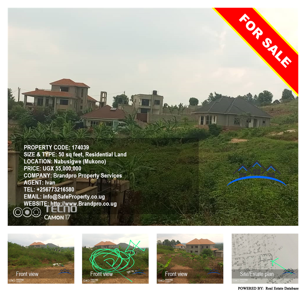 Residential Land  for sale in Nabusigwe Mukono Uganda, code: 174039