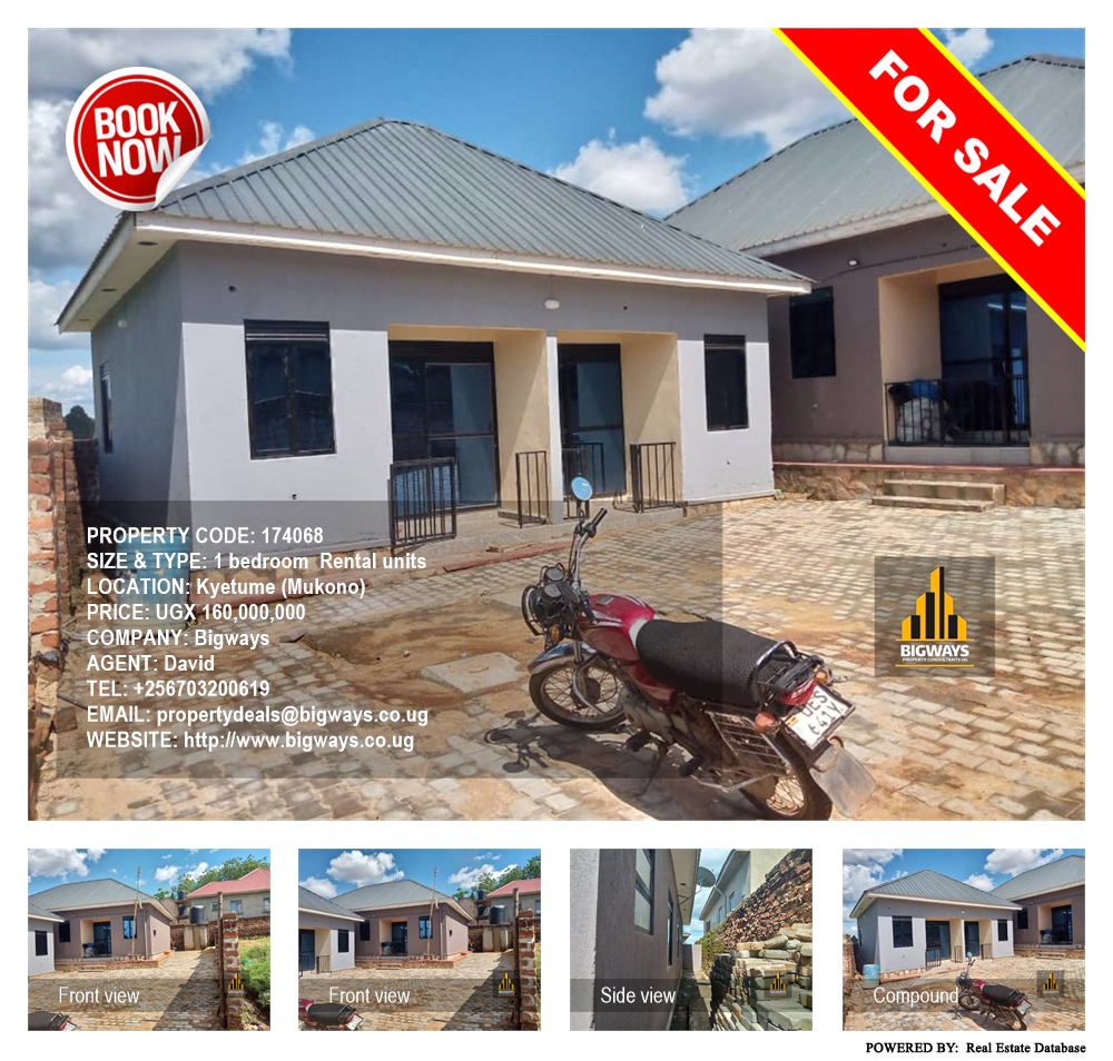 1 bedroom Rental units  for sale in Kyetume Mukono Uganda, code: 174068