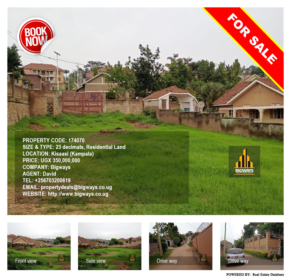Residential Land  for sale in Kisaasi Kampala Uganda, code: 174070