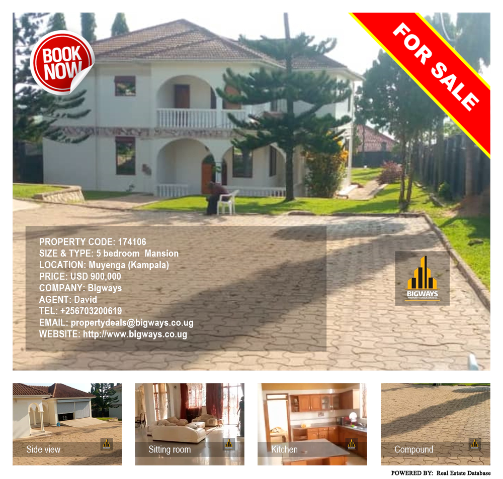 5 bedroom Mansion  for sale in Muyenga Kampala Uganda, code: 174106