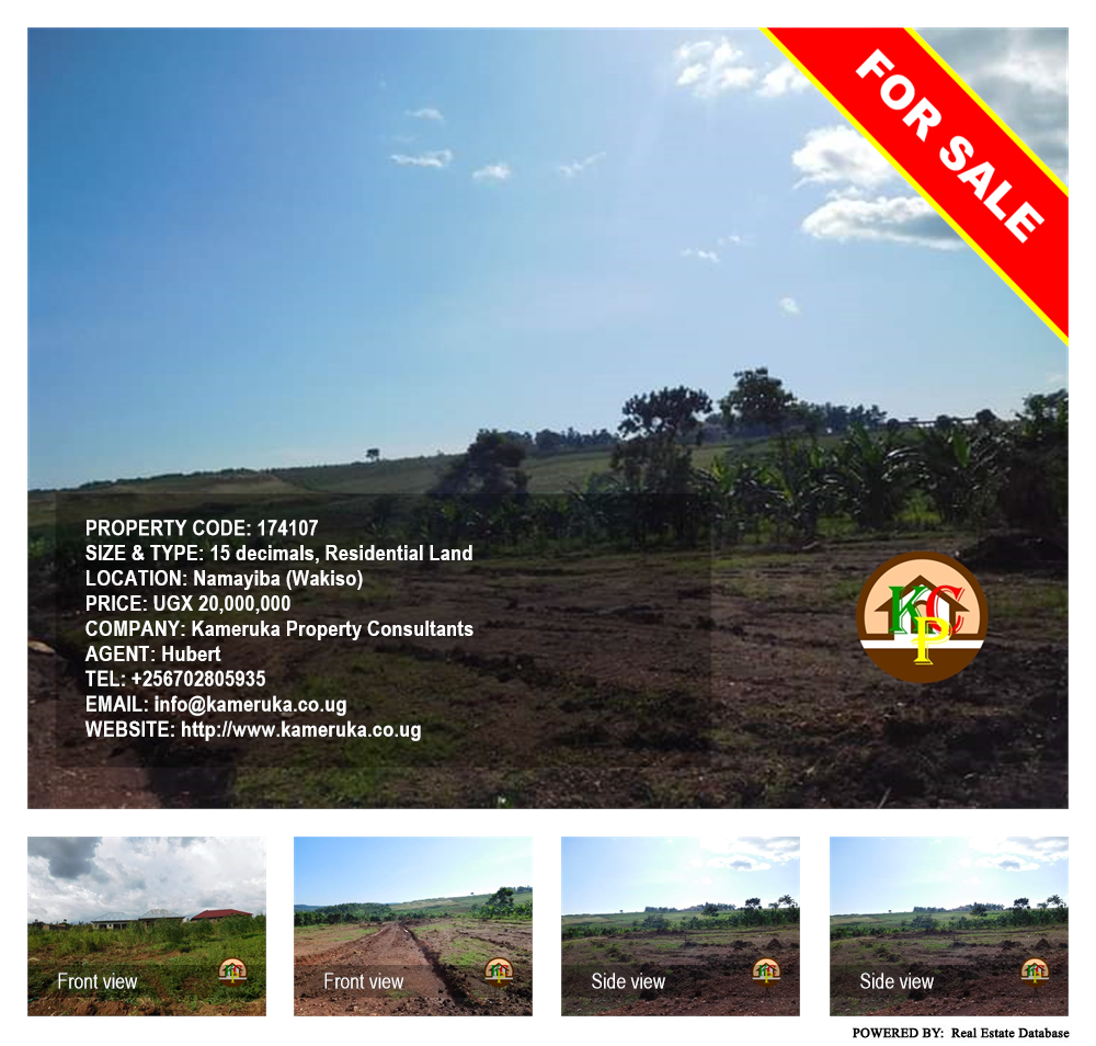 Residential Land  for sale in Namayiba Wakiso Uganda, code: 174107