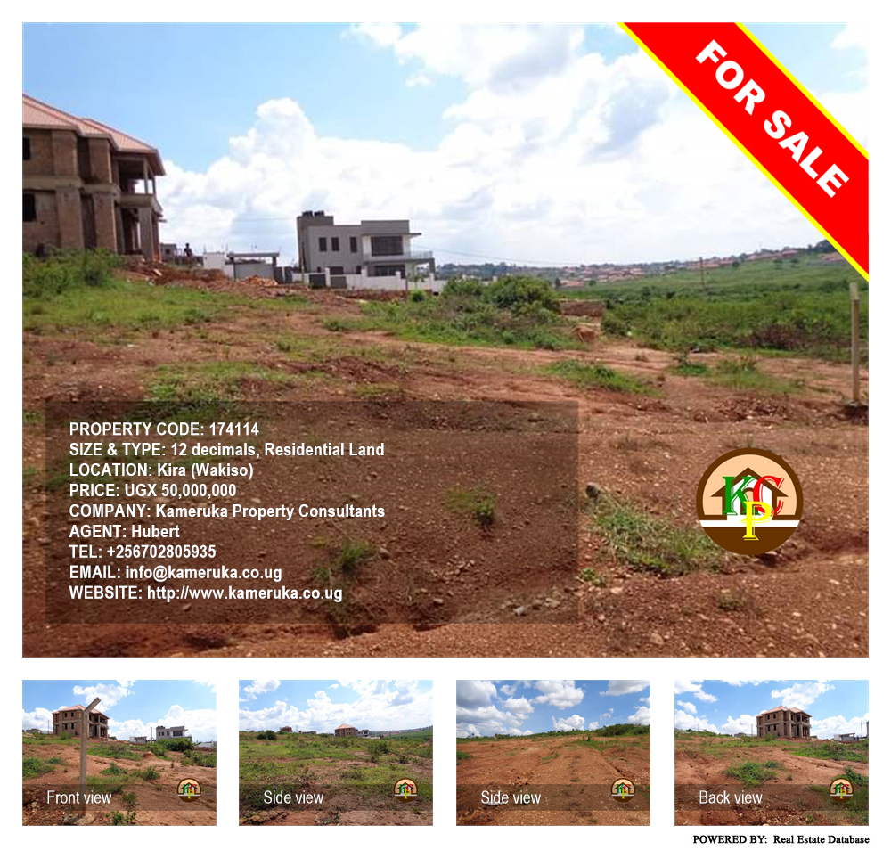 Residential Land  for sale in Kira Wakiso Uganda, code: 174114