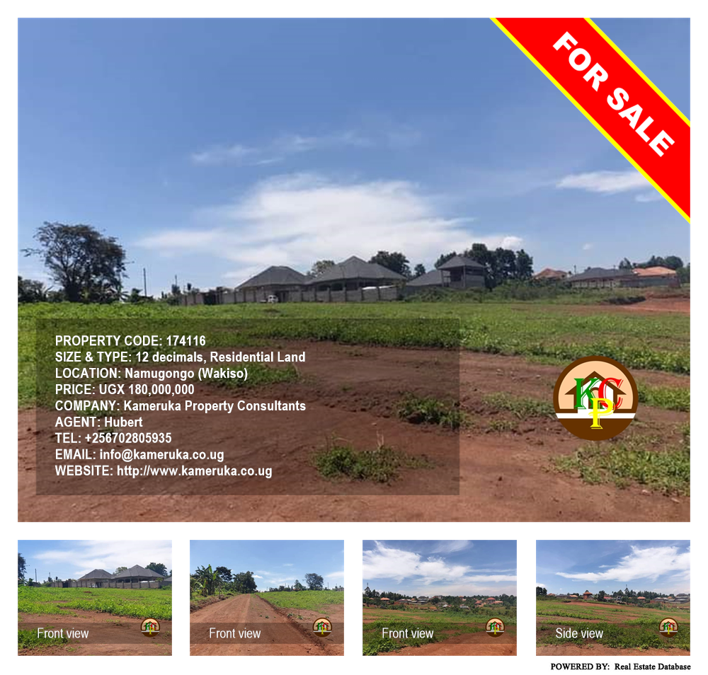 Residential Land  for sale in Namugongo Wakiso Uganda, code: 174116
