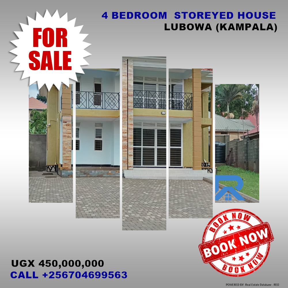 4 bedroom Storeyed house  for sale in Lubowa Kampala Uganda, code: 174129