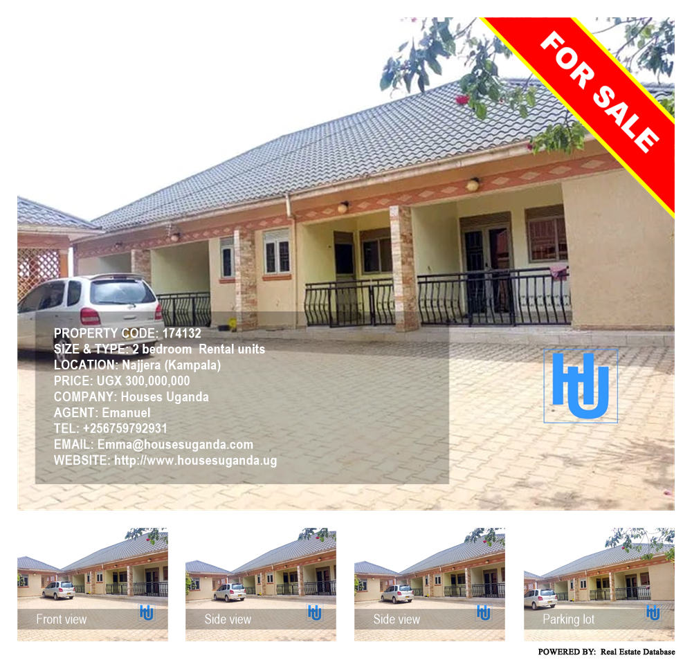 2 bedroom Rental units  for sale in Najjera Kampala Uganda, code: 174132